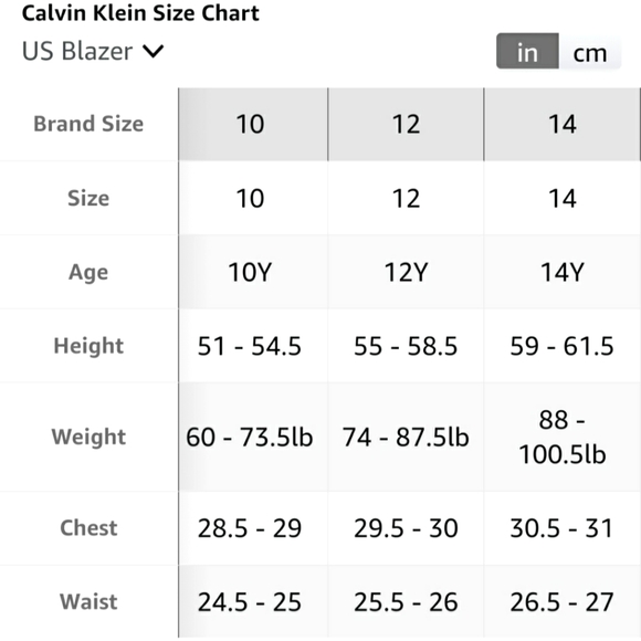 Calvin Klein Boys' Bi-Stretch Blazer Suit Jacket, 2-Button Single Breasted - Picture 7 of 7